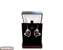 Load image into Gallery viewer, Maison Klein Stainless Steel &amp; Crystal Luxury Women&#39;s Earrings Set : Black Heart
