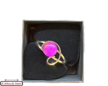 Charger l&#39;image dans la galerie, Coffret Luxe Bracelet Femme &quot;Bijoux Créateur&quot; Acier Inoxydable et Cristal : Boucle Fuchsia
