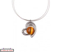 Charger l&#39;image dans la galerie, Coffret Luxe Collier Femme &quot;Bijoux Créateur&quot; Acier Inoxydable et Cristal Maison Klein : Coeur Éclat
