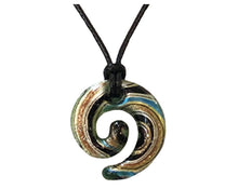 Charger l&#39;image dans la galerie, Coffret Luxe &quot;Summer Vibes&quot; Pendentif Spirale en Cristal Maison Klein Ambre Doré
