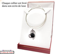 Charger l&#39;image dans la galerie, Coffret Luxe Collier Femme &quot;Bijoux Créateur&quot; Acier Inoxydable et Cristal Maison Klein : Coeur Éclat
