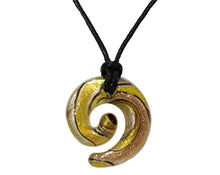 Charger l&#39;image dans la galerie, Coffret Luxe &quot;Summer Vibes&quot; Pendentif Spirale en Cristal Maison Klein Ambre Doré
