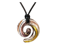 Charger l&#39;image dans la galerie, Coffret Luxe &quot;Summer Vibes&quot; Pendentif Spirale en Cristal Maison Klein Ambre Doré
