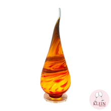 Load image into Gallery viewer, Lampe flamme lava en cristal maison klein couleurs chaudes
