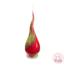 Charger l&#39;image dans la galerie, Lampe Flamme  Polychrome Cristal Rouge Vert
