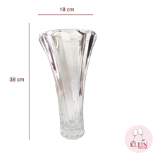 Load image into Gallery viewer, Flared Crystal Vase 38 cm
