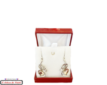 Load image into Gallery viewer, Luxury Women&#39;s Earrings Set &quot;Designer Jewelry&quot; Stainless Steel and Crystal by Maison Klein : Serpenti Champagne
