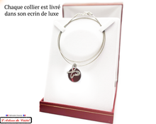 Charger l&#39;image dans la galerie, Coffret Luxe Collier Femme &quot;Bijoux Créateur&quot; Acier Inoxydable et Cristal Maison Klein : Butterfly Rouge
