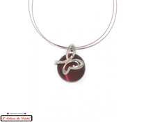 Charger l&#39;image dans la galerie, Coffret Luxe Collier Femme &quot;Bijoux Créateur&quot; Acier Inoxydable et Cristal Maison Klein : Butterfly Rouge
